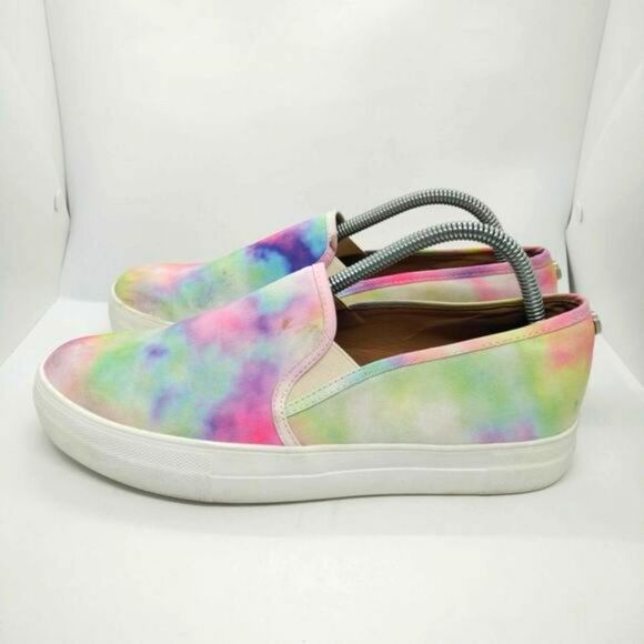 Steve Madden Toshe Multicolor Slip On‎ Sneakers Womens Size 10 Shoes Casual - Picture 2 of 8